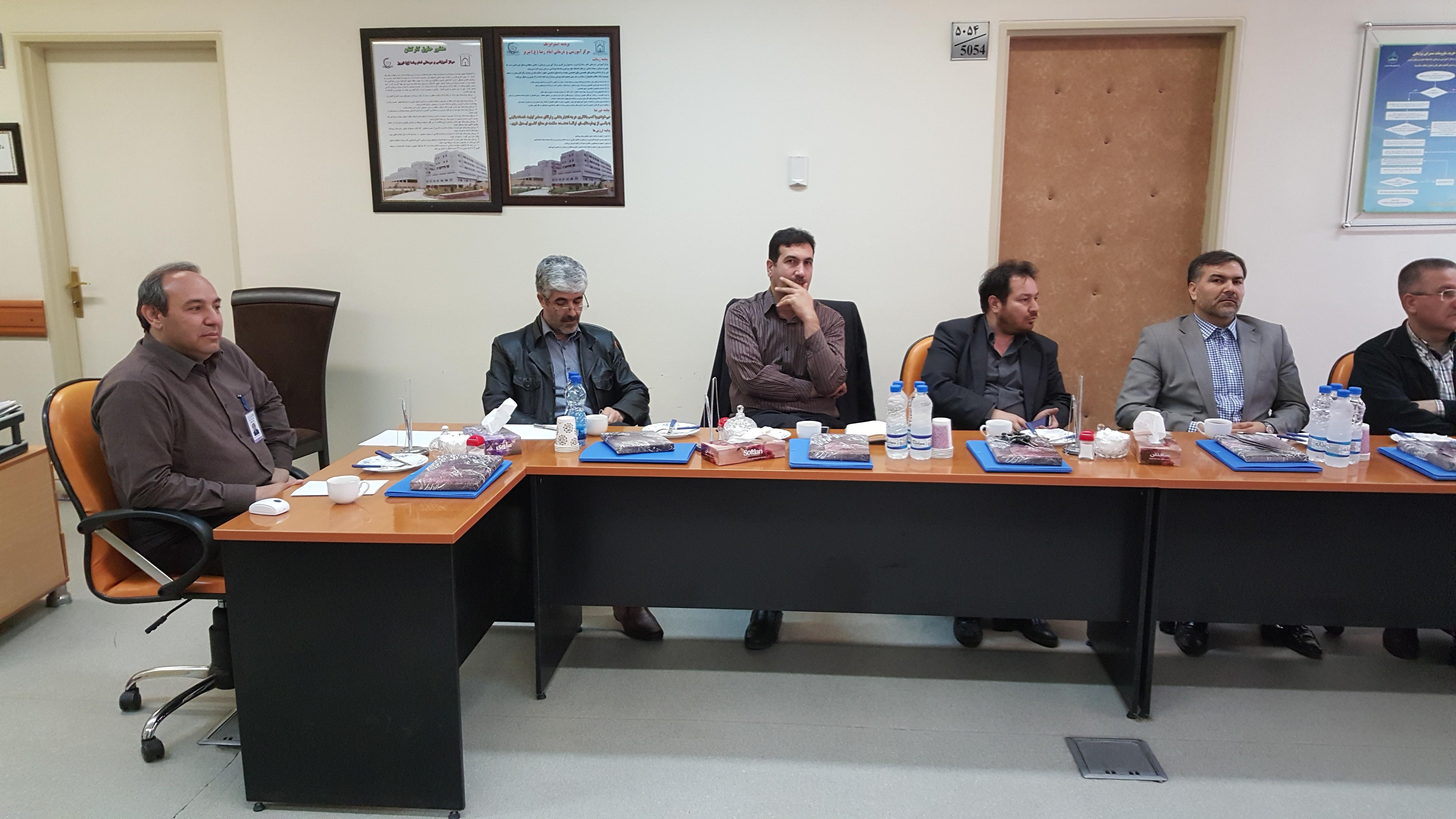 جلسه مدیران مراکز آموزشی درمانی دانشگاه علوم پزشکی تبریز