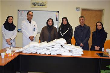 اولین مرسوله اهداء شده موسسه سبزاندیشان و نیکوکاری تبریز به بیمارستان امام رضا (ع)