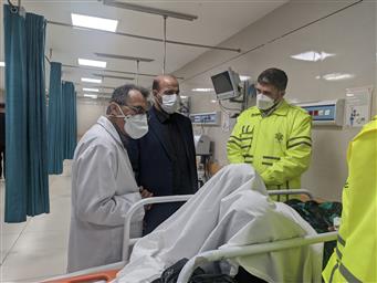 دیدار مدیرکل مدیریت بحران استانداری آذربایجان شرقی از اورژانس بیمارستان امام رضا(ع)