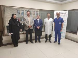 حضور معاون فنی مرکز مدیریت بیمارستانی و تعالی خدمات بالینی وزیر بهداشت در اورژانس بیمارستان امام  رضا(ع) تبریز