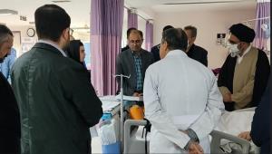 حضور امام جمعه تبریز در بیمارستان امام رضا(ع)