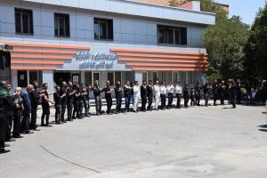 عزاداران حسینی در روز تاسوعا درکنار بیماران بخش انکولوژی شهید قاضی حاضر شدند