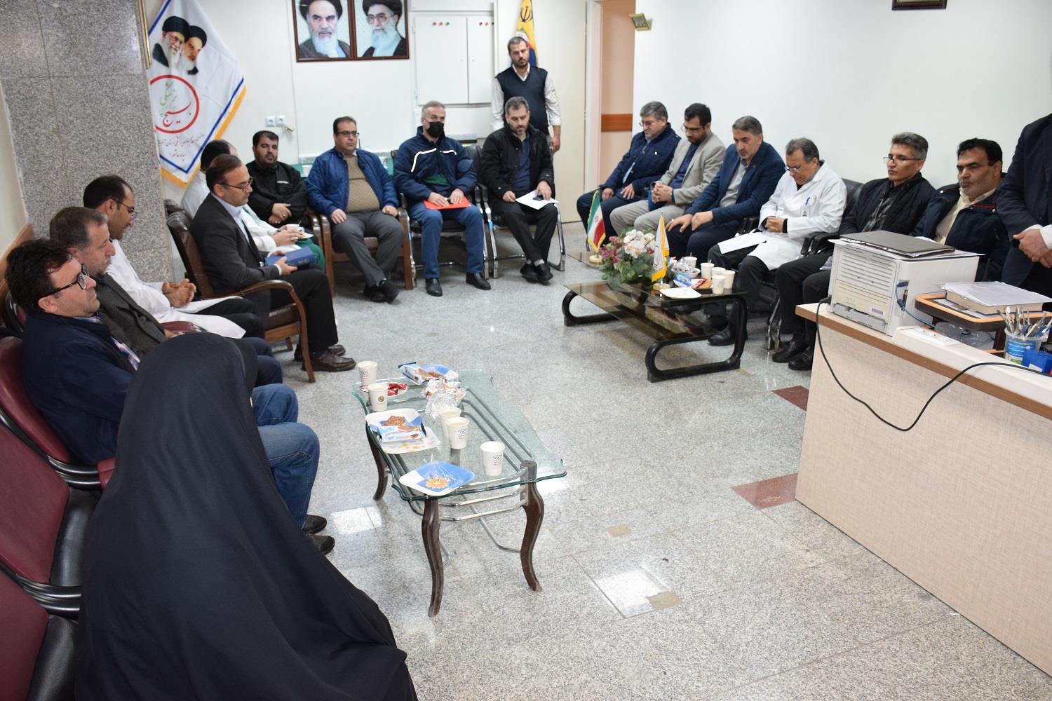 نشست شورای کانون بسیج جامعه پزشکی مرکز آموزشی درمانی امام رضا(ع) تبریز برگزار شد