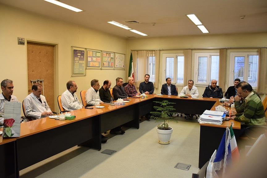 برگزاری جلسه تودیع و معارفه مسئول حراست بیمارستان امام رضا (ع) تبریز