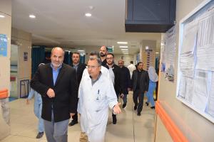 بازدید فرماندار تبریز از مرکز آموزشی درمانی امام رضا (ع) تبریز