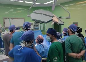 حضور دکتر دژیون خان محبت زاده در بیمارستان امام رضای تبریز