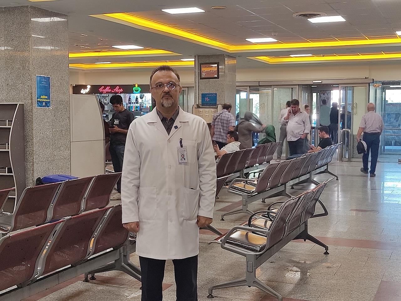 زیبا سازی فضای ورودی بخش های بستری بیمارستان امام رضا(ع)؛