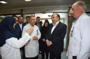 بازدید دکتر علیرضا نوین از مرکز هماتولوژی و آنکولوژی شهید قاضی