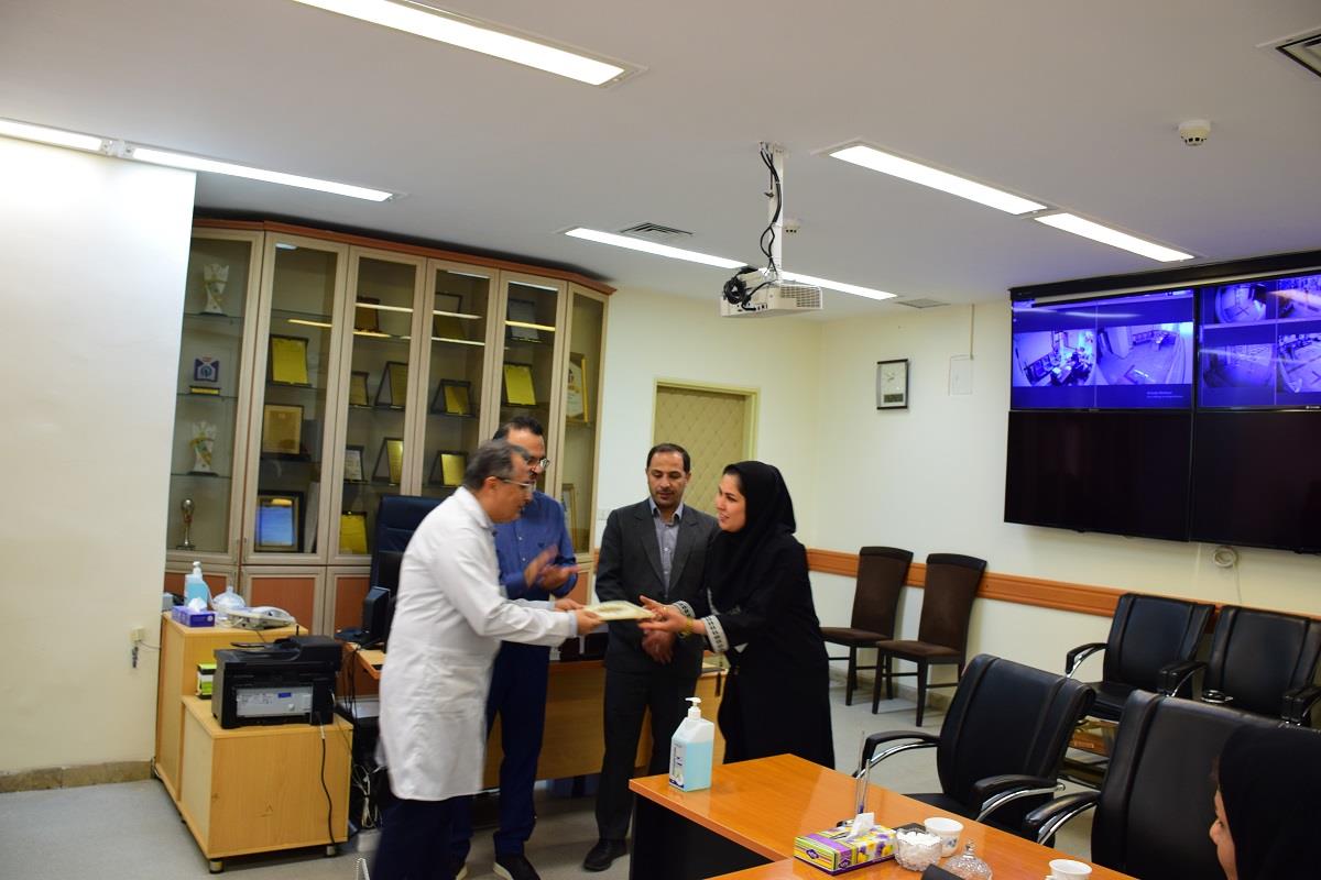 برگزاری جلسه تودیع و معارفه مسئول تغذیه بیمارستان امام رضا (ع) تبریز