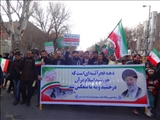 حضور پرسنل مرکز آموزشی و درمانی امام رضا(ع) تبریز در راهپیمایی یوم الله 22 بهمن