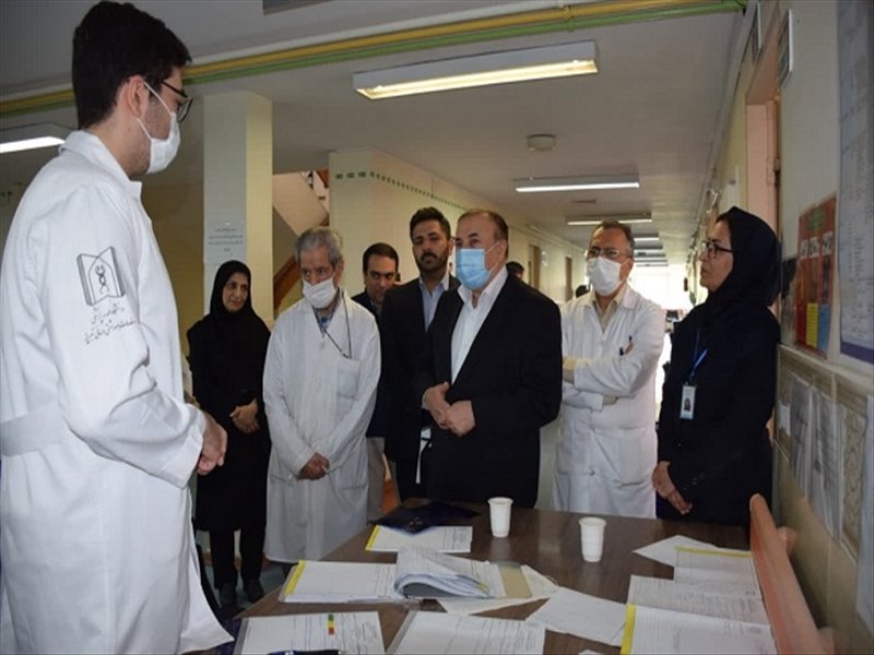 بازدید دکتر علیرضا نوین از مرکز هماتولوژی و آنکولوژی شهید قاضی