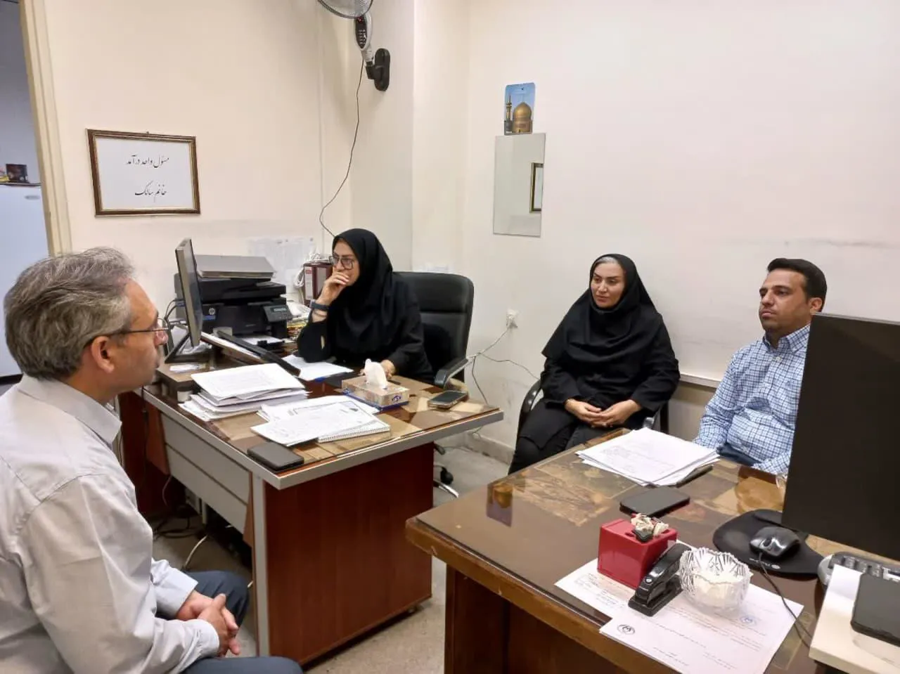 بازدید میدانی از واحدهای مالی مرکز امام رضا(ع)