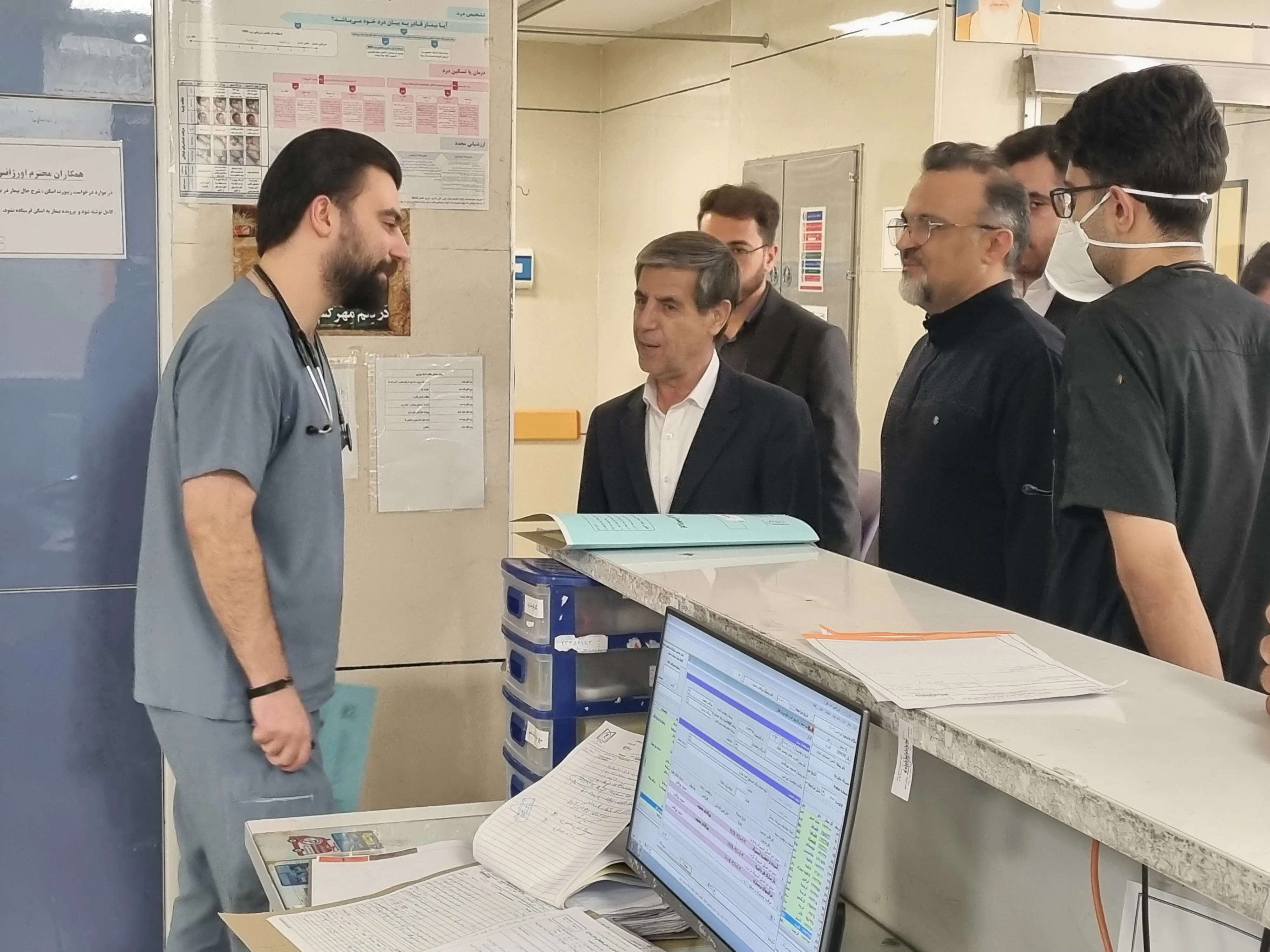 بازدید دکتر رضا صدیقی از مرکز آموزشی درمانی امام رضا (ع)
